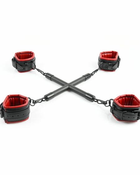 SM & Bondage Croix d'Entrave Saffron Hog Tie & Cuff Set