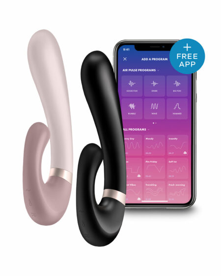 Sextoys Femme Stimulateur Clitoris et Point-G Chauffant et Connecté Heat Wave
