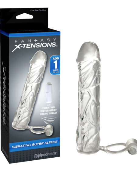 Sextoys Homme Gaine Anneau Vibrant Vibrating Super Sleeve X-Tention