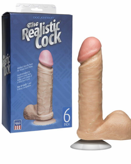 Sextoys Pour Tous Gode Ventouse Vac-u-Lock The Realistic Cock 18 cm